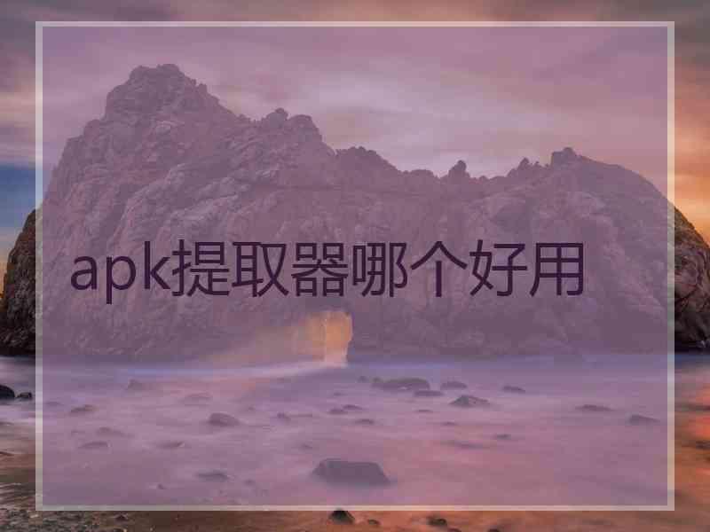 apk提取器哪个好用 apk提取器哪个好用