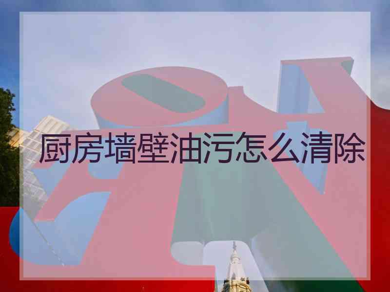 厨房墙壁油污怎么清除 厨房墙壁油污怎么清除