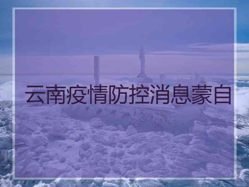 云南疫情防控消息蒙自