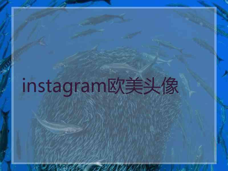 instagram欧美头像