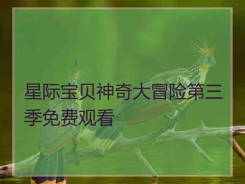 星际宝贝神奇大冒险第三季免费观看