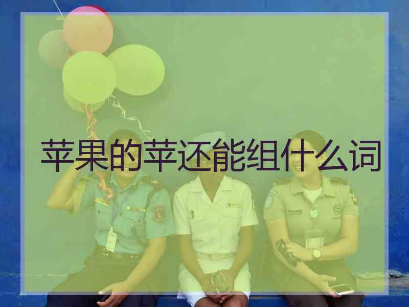 苹果的苹还能组什么词