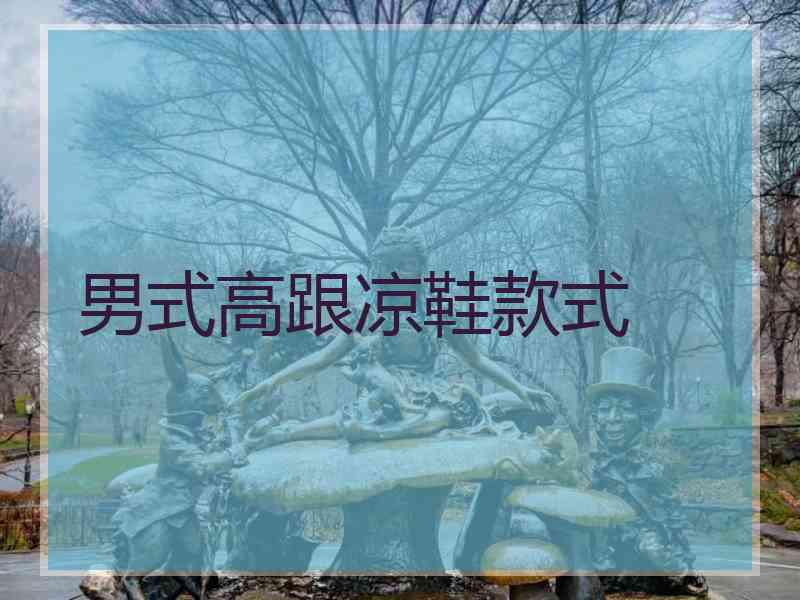 男式高跟凉鞋款式