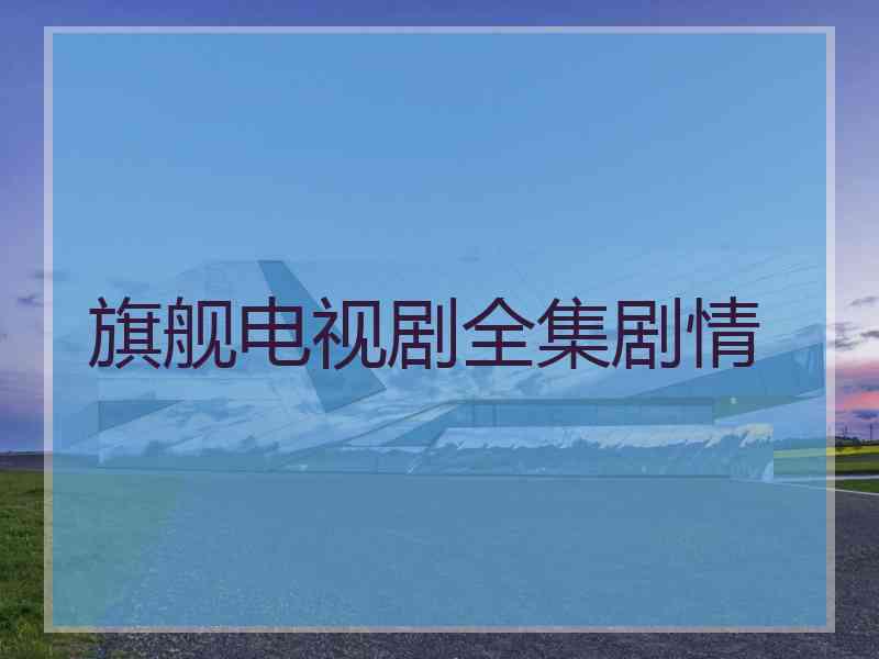 旗舰电视剧全集剧情