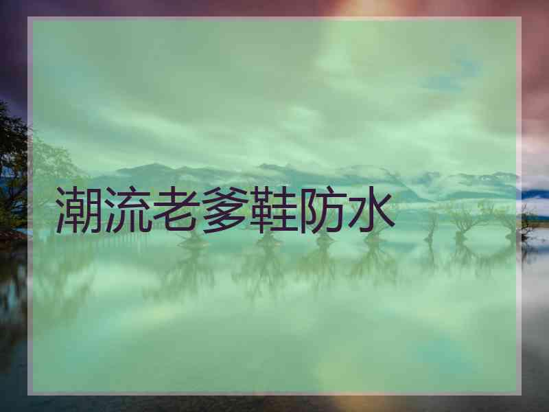 潮流老爹鞋防水