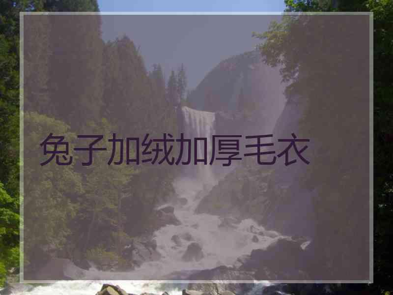兔子加绒加厚毛衣