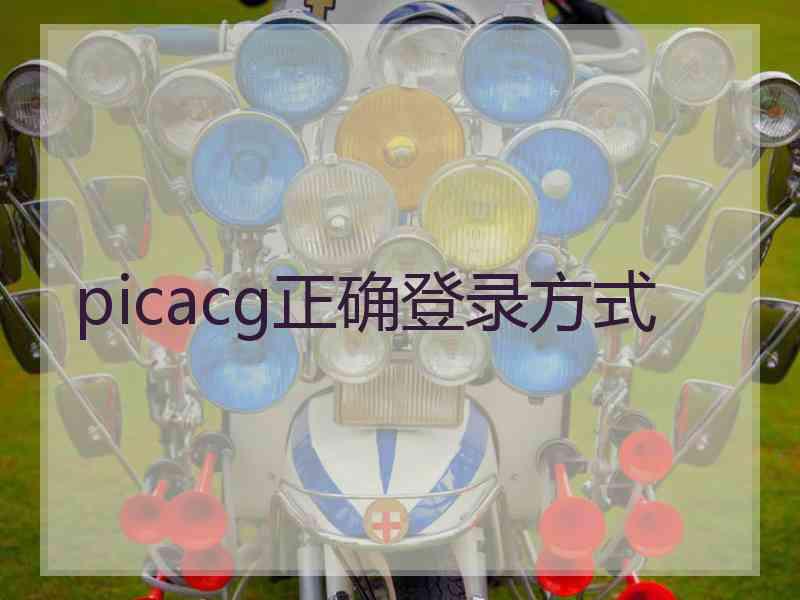 picacg正确登录方式
