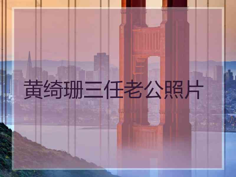 黄绮珊三任老公照片