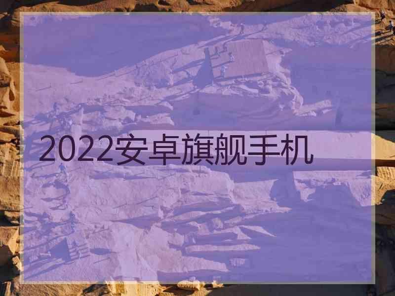 2022安卓旗舰手机