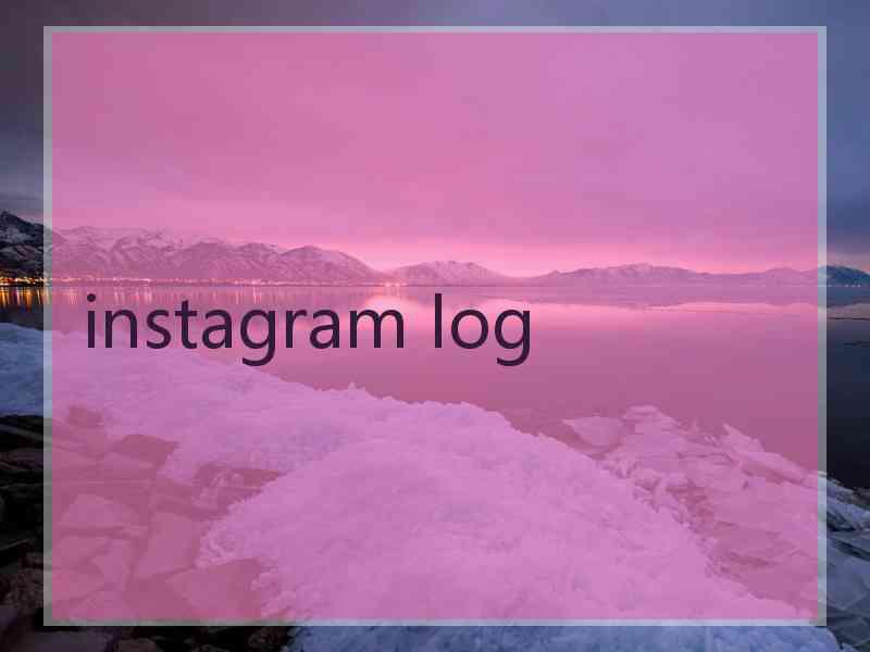 instagram log