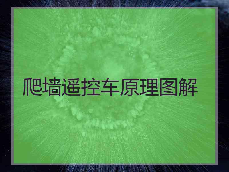 爬墙遥控车原理图解