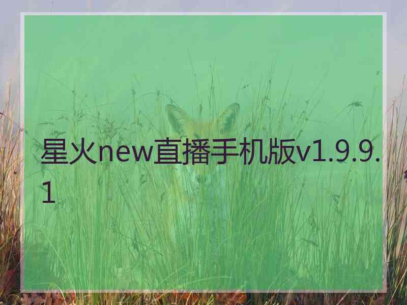 星火new直播手机版v1.9.9.1