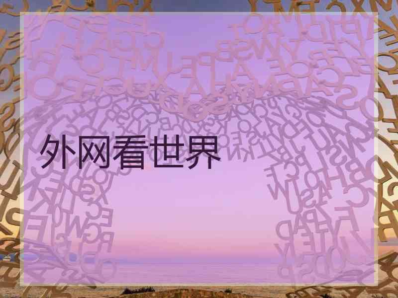 外网看世界