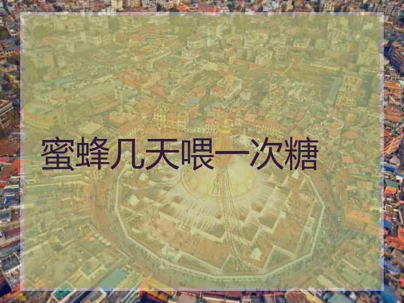 蜜蜂几天喂一次糖