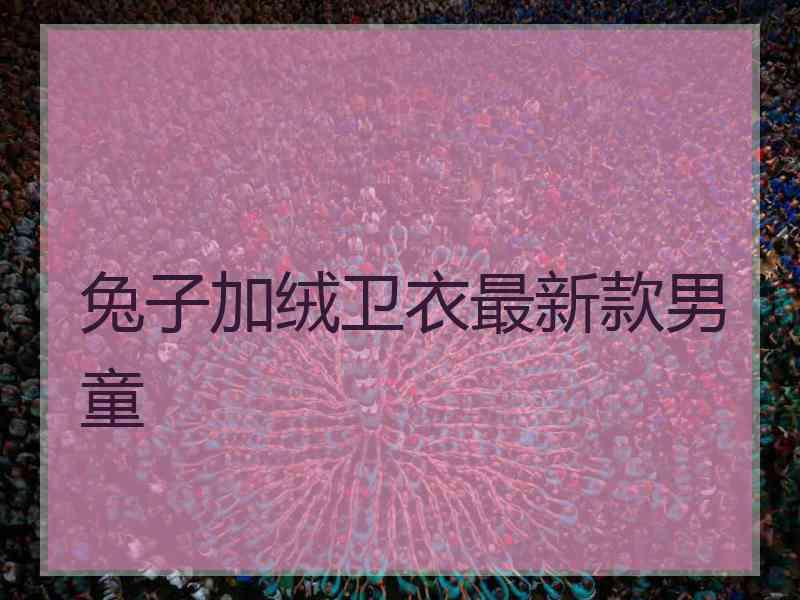 兔子加绒卫衣最新款男童