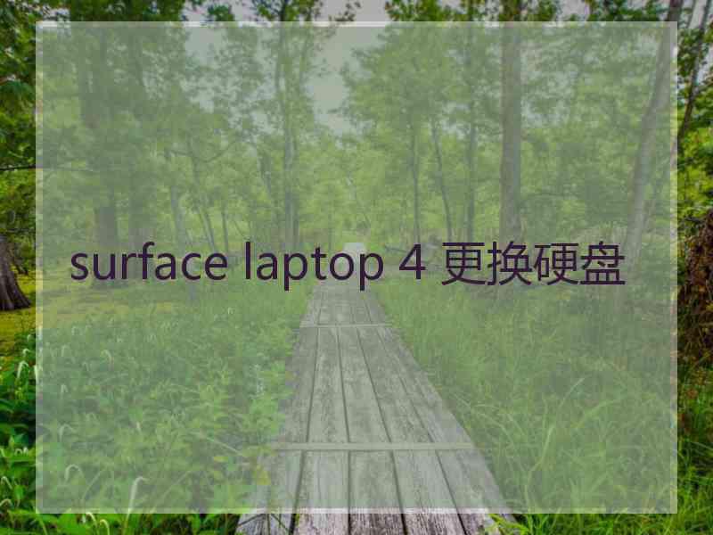 surface laptop 4 更换硬盘