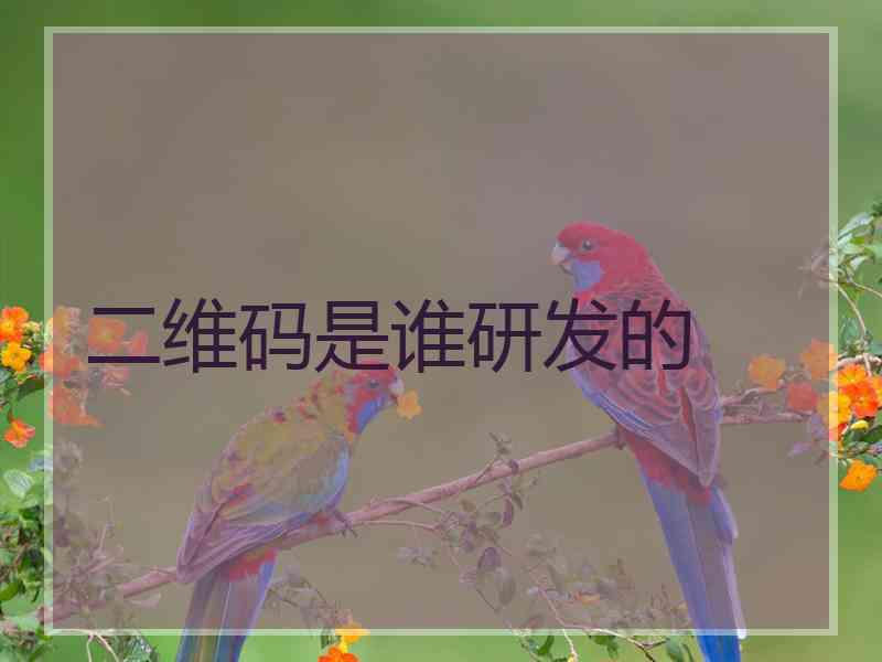 二维码是谁研发的