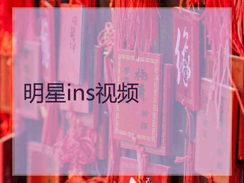 明星ins视频