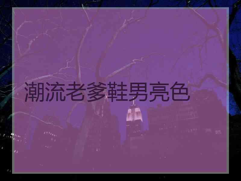 潮流老爹鞋男亮色