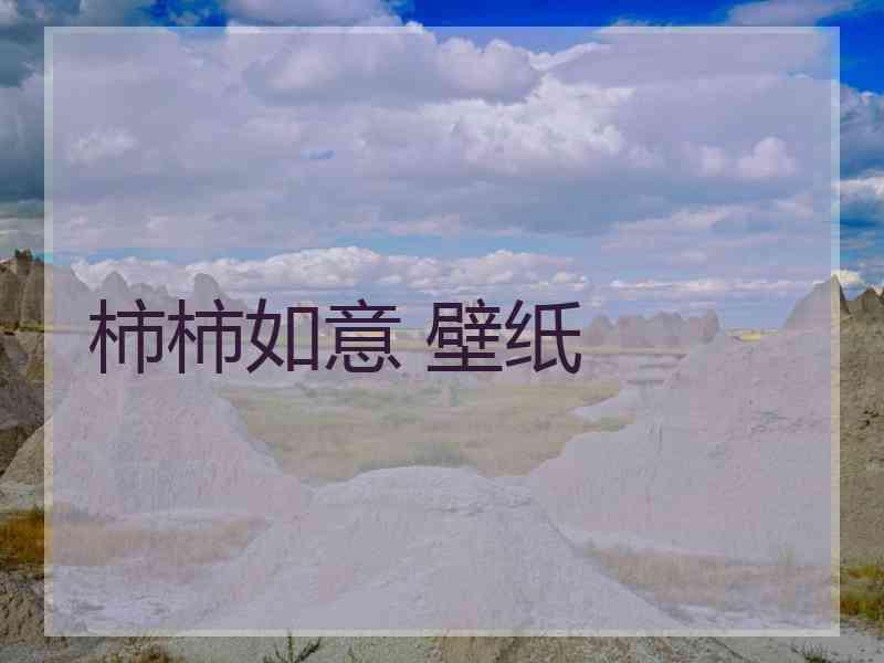 柿柿如意 壁纸