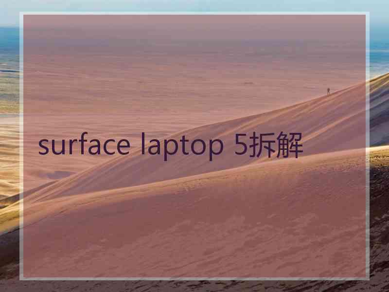 surface laptop 5拆解