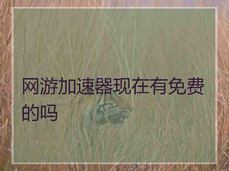 网游加速器现在有免费的吗