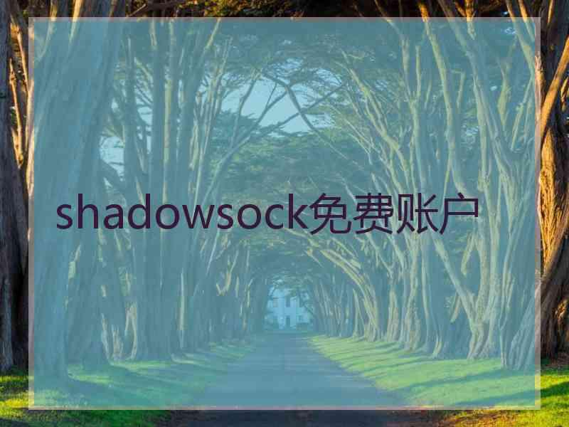 shadowsock免费账户
