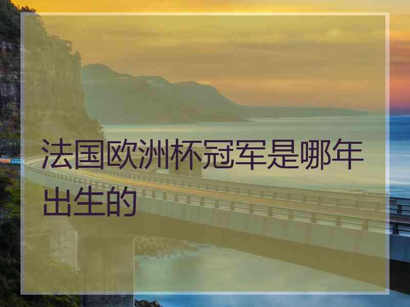 法国欧洲杯冠军是哪年出生的