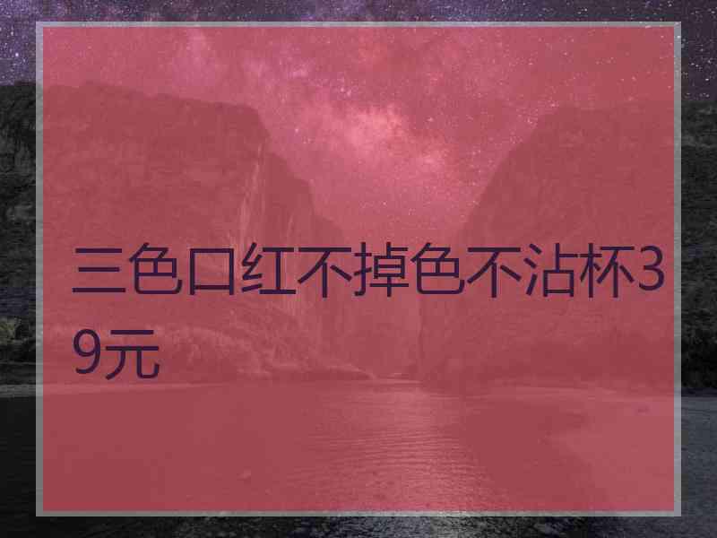 三色口红不掉色不沾杯39元