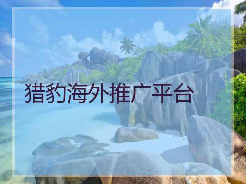猎豹海外推广平台