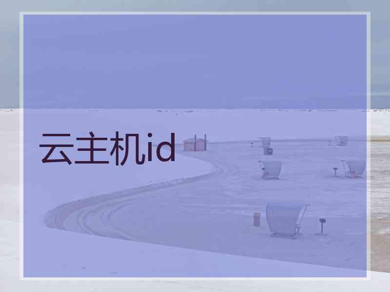 云主机id