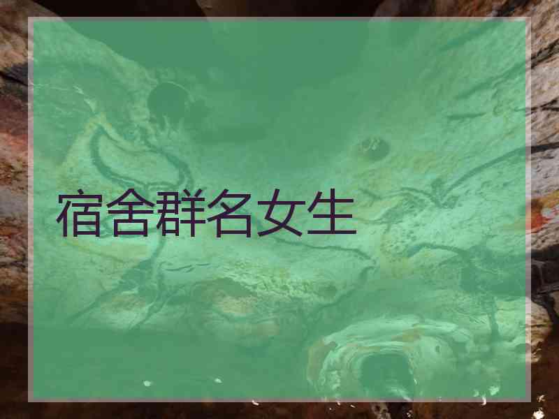 宿舍群名女生