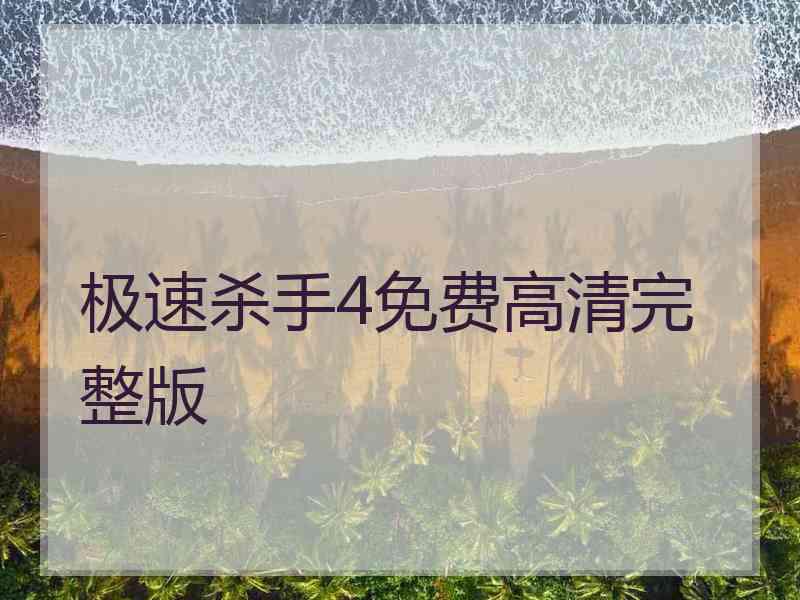 极速杀手4免费高清完整版
