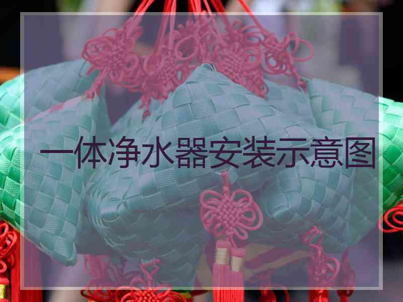 一体净水器安装示意图