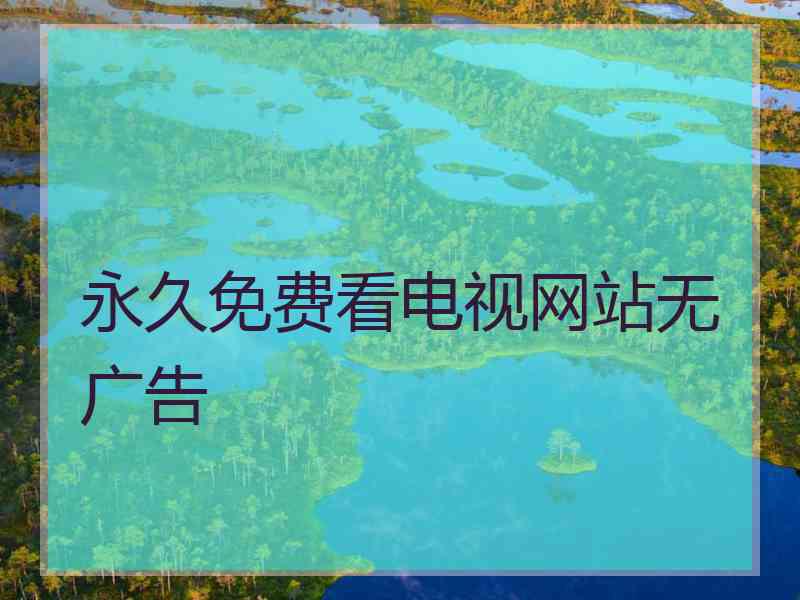 永久免费看电视网站无广告