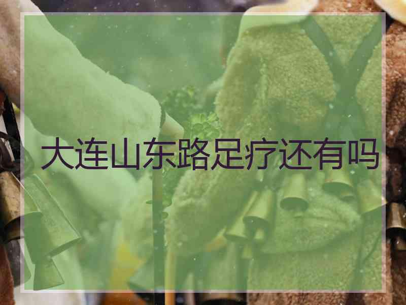 大连山东路足疗还有吗