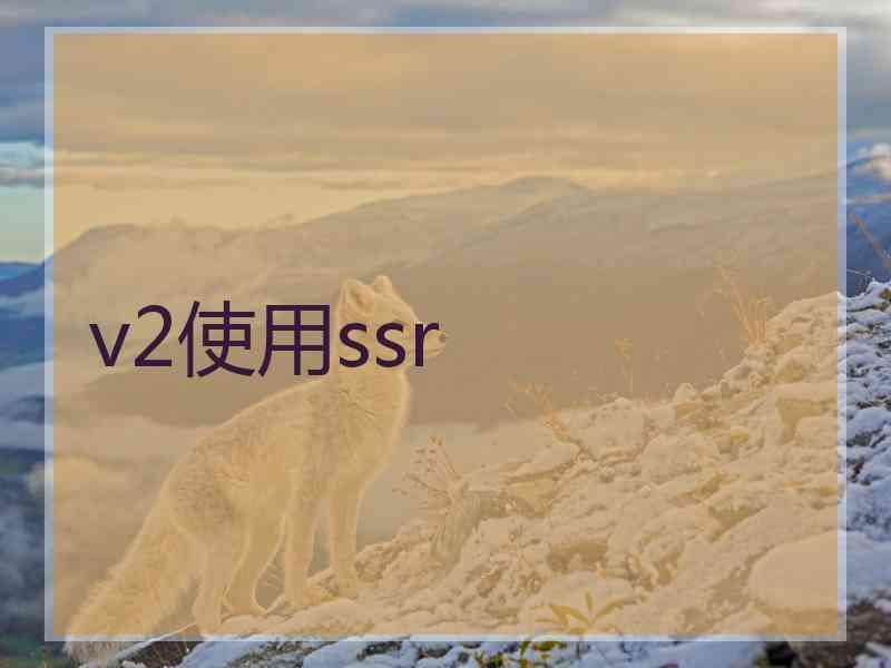 v2使用ssr