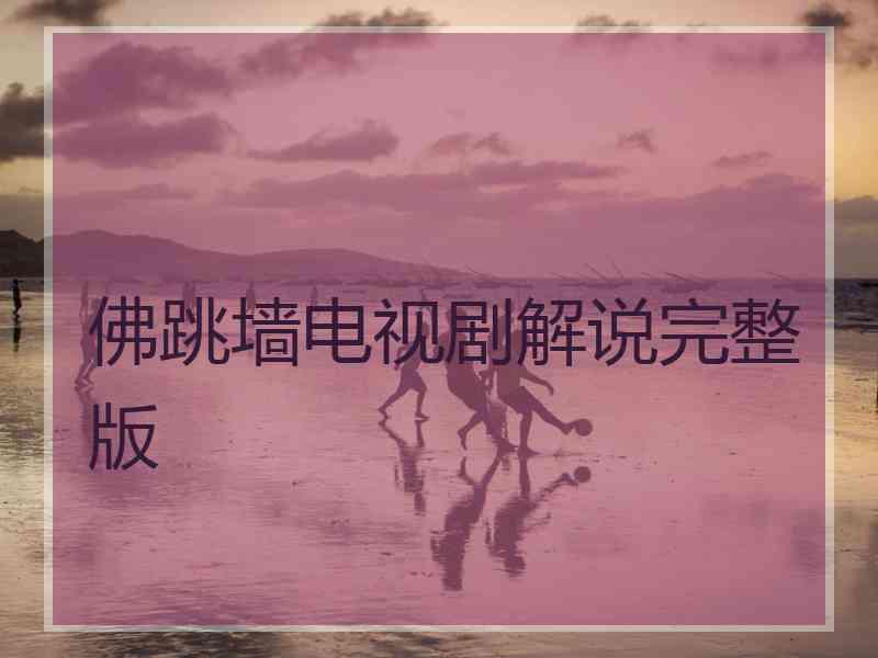 佛跳墙电视剧解说完整版