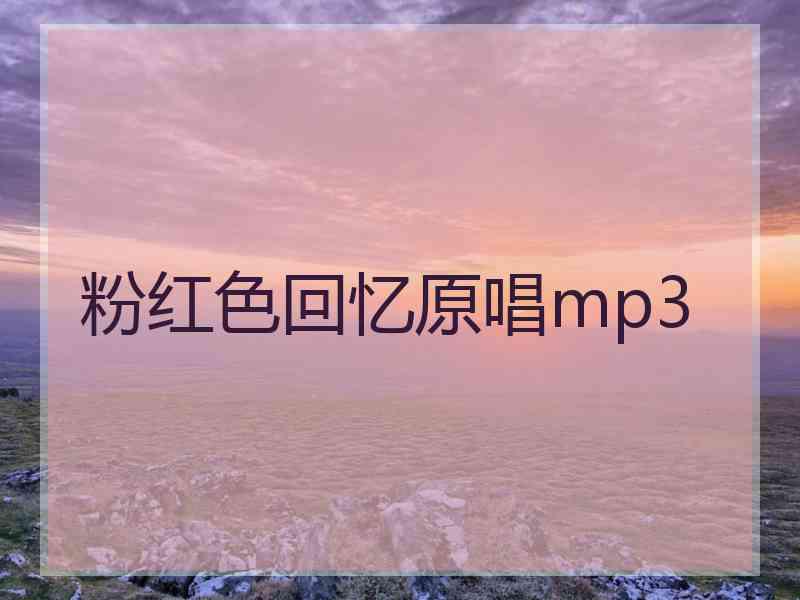 粉红色回忆原唱mp3