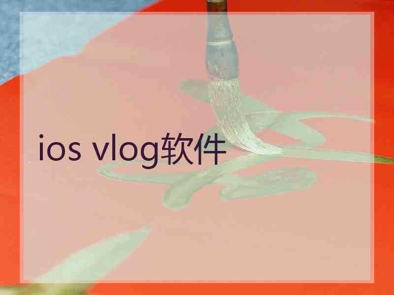 ios vlog软件