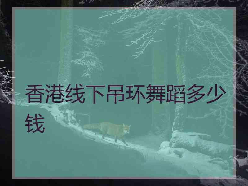 香港线下吊环舞蹈多少钱