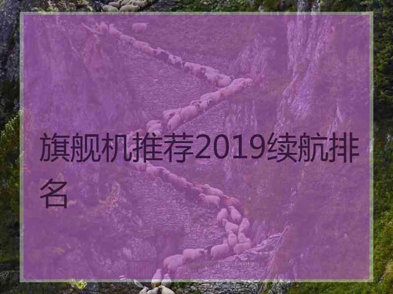 旗舰机推荐2019续航排名
