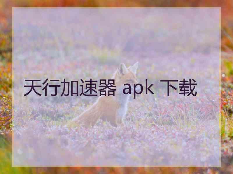 天行加速器 apk 下载