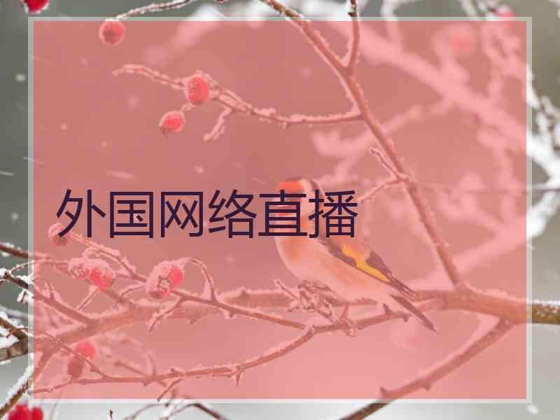 外国网络直播