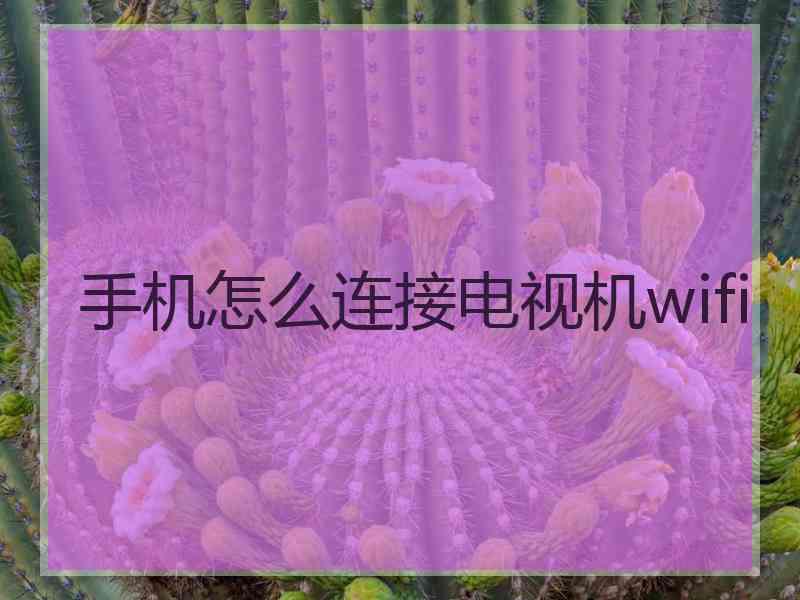手机怎么连接电视机wifi