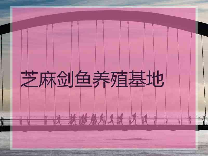 芝麻剑鱼养殖基地